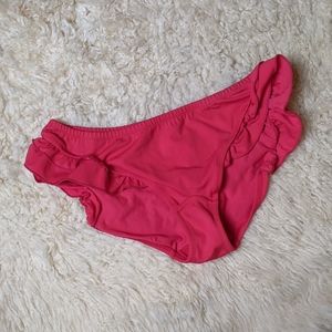 Red Frilly Bikini Bottom